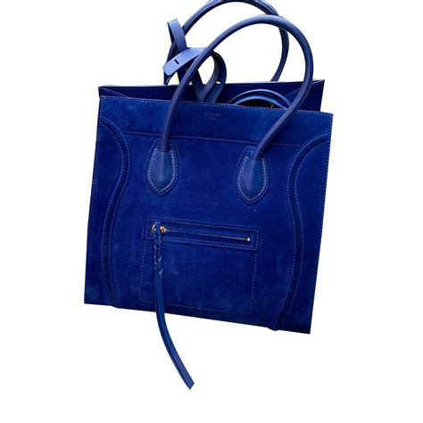 celine phantom bag electric blue